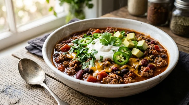 High Protein Beef Chili