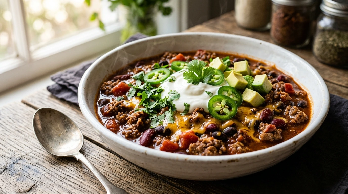 High Protein Beef Chili