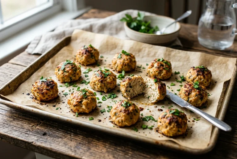 Baked Chicken Meatballs