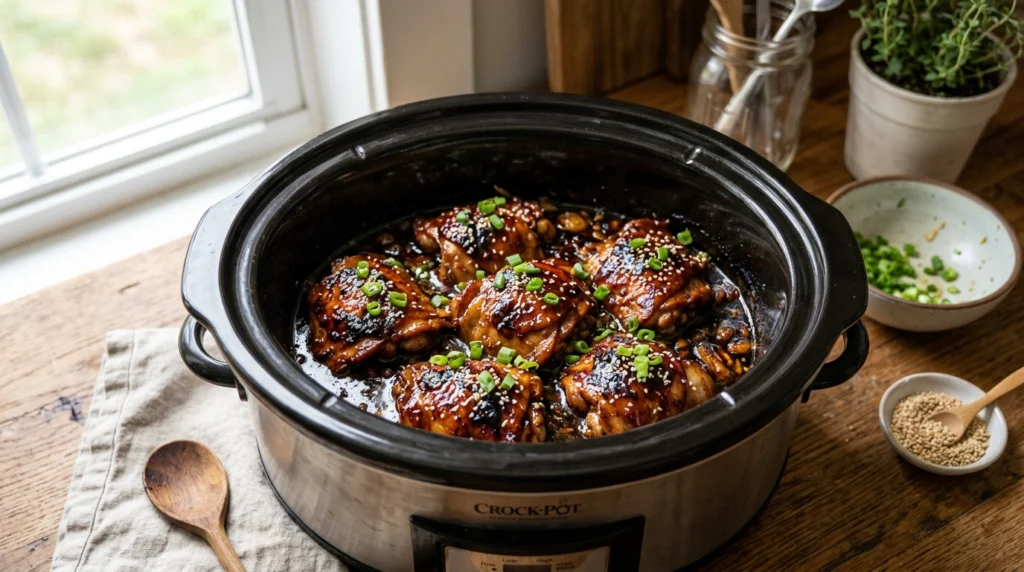 Slow Cooker Honey Garlic Chicken