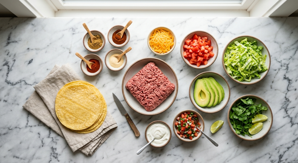 ground beef tacos