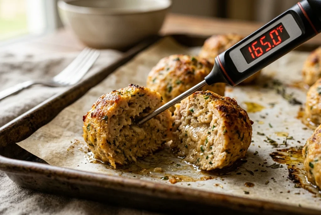 Baked Chicken Meatballs