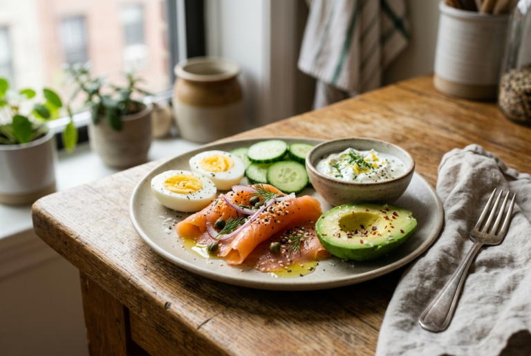 high-protein, low-carb breakfast (5 Minutes, No Cooking, Low-Carb)