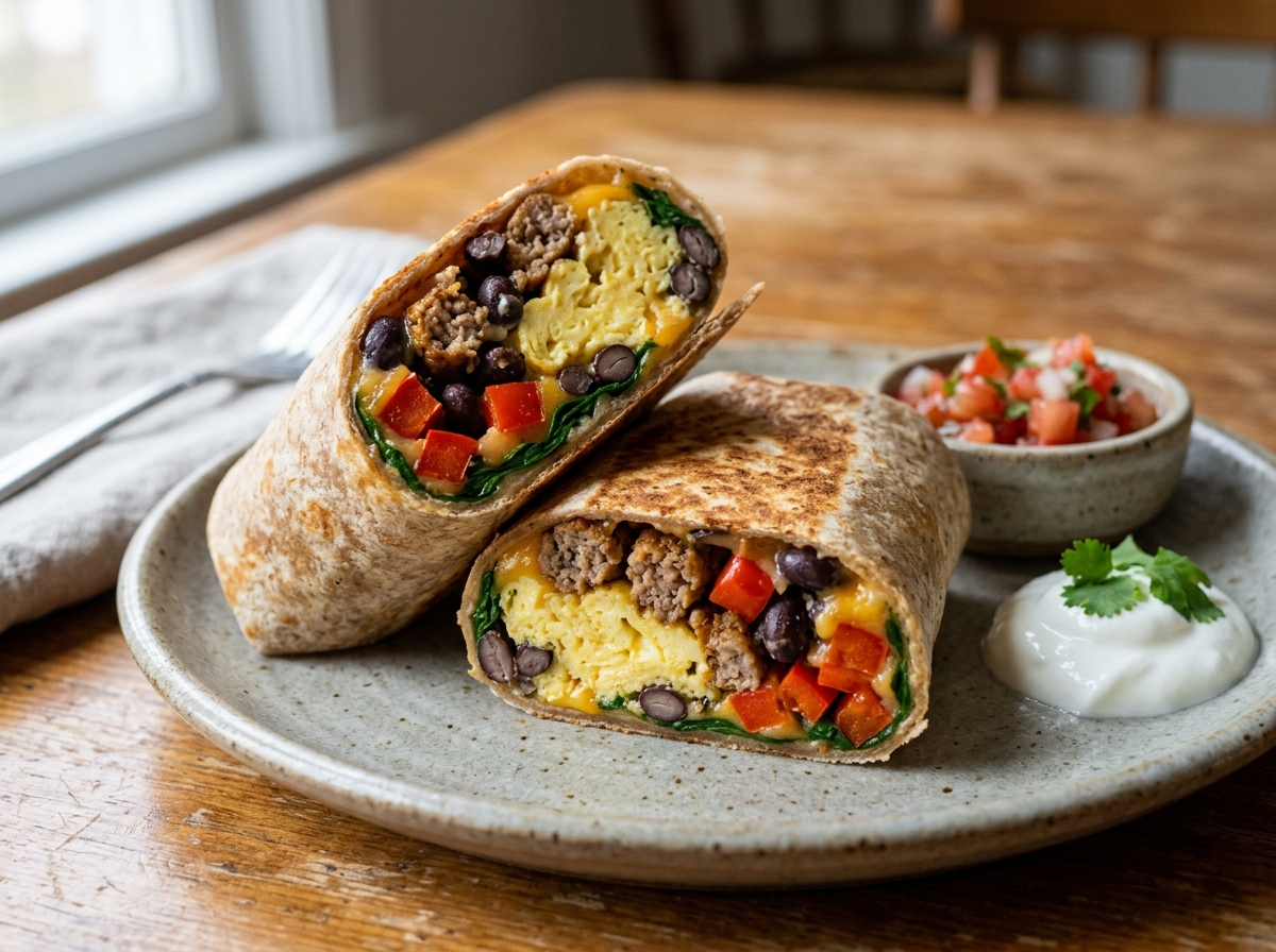 High Protein Breakfast Burrito Recipe