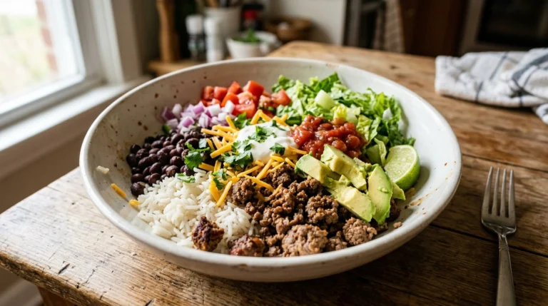 High Protein Taco Bowl